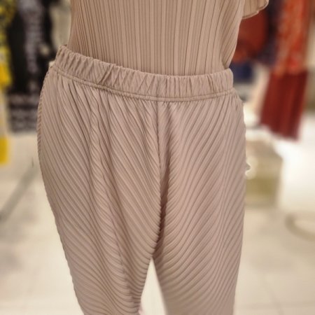 사선주름배기팬츠