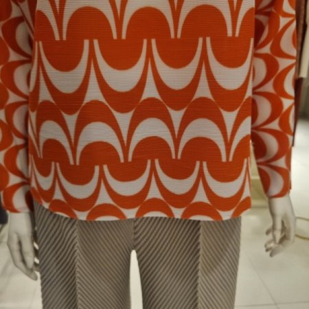 반원패턴블라우스