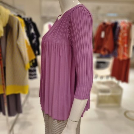 이중주름7부블라우스