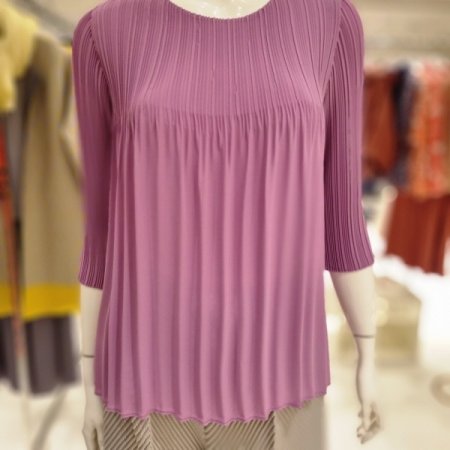 이중주름7부블라우스