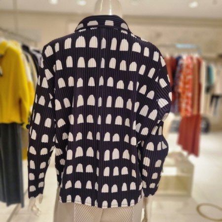 반원프린트자켓