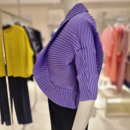 나선주름 가디건