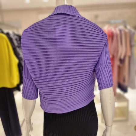 나선주름 가디건