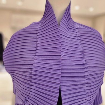 나선주름 가디건