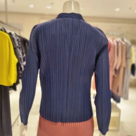 노카라 삼각소매가디건