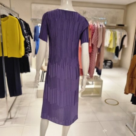 지그재그주름 반팔원피스