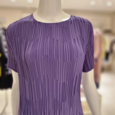 지그재그주름 반팔원피스