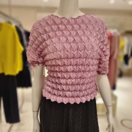 사각주름 루즈티블라우스