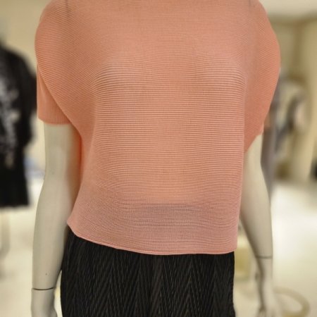 가로와플주름 클먼티블라우스