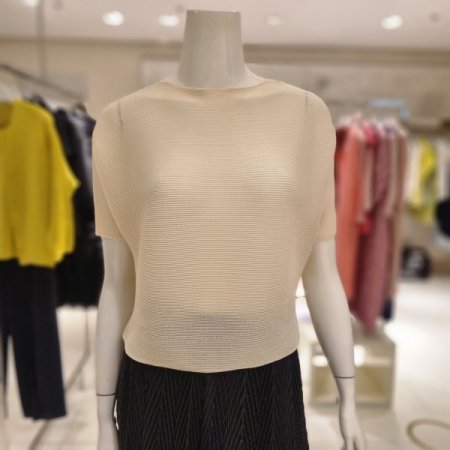 가로와플주름 클먼티블라우스