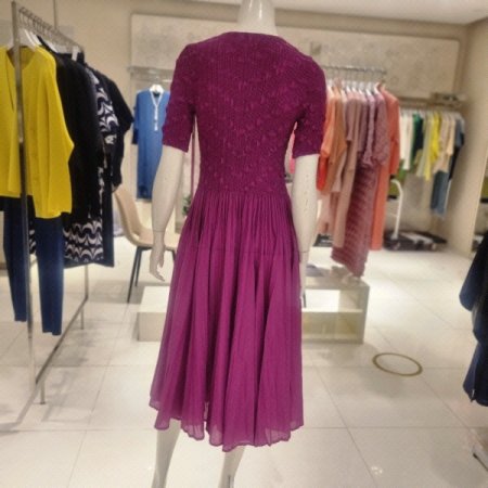 주름핏앤 플레어원피스