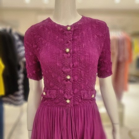 주름핏앤 플레어원피스