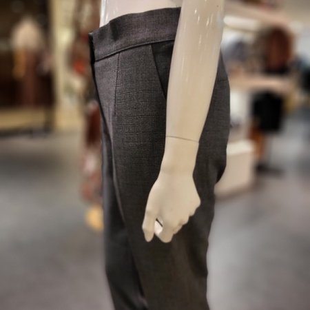 체크 반밴딩 팬츠