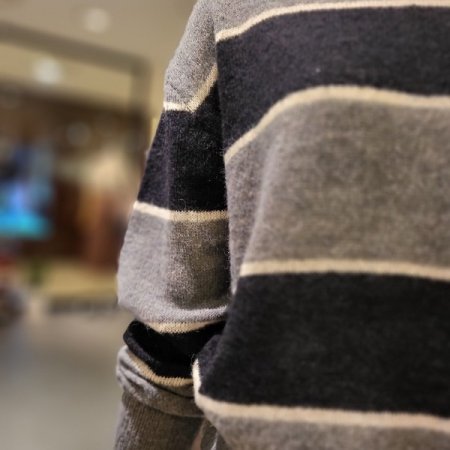 울 란운드 니트 티셔츠