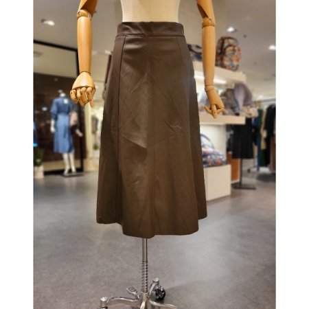 에코 가죽 스커트