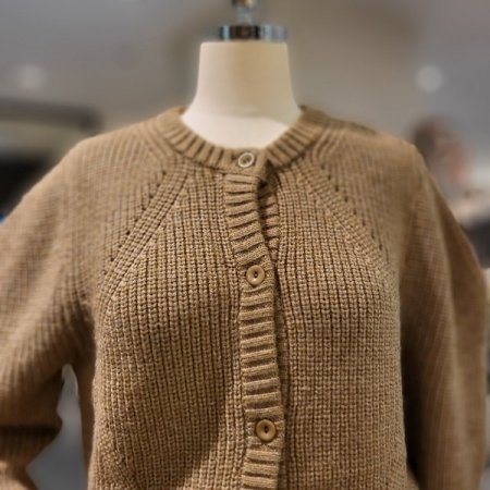 7부소매 니트 가디건