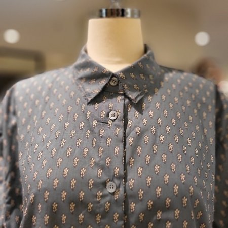 이중카라넥 블라우스