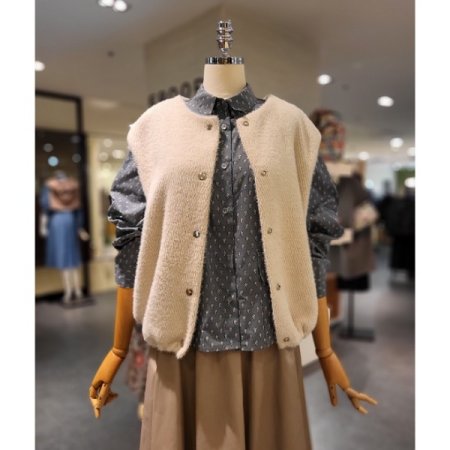 밑단 셔링 베스트