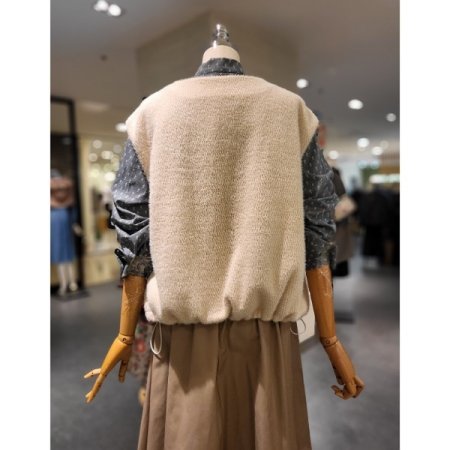 밑단 셔링 베스트