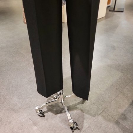 일자핏 반밴딩 팬츠