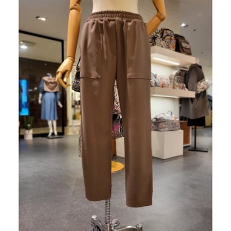 허리 밴딩 배기 팬츠