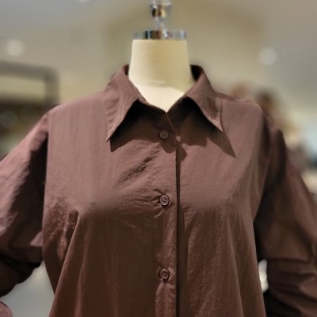 소매 셔링 블라우스