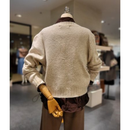 꽃자수 니트 가디건