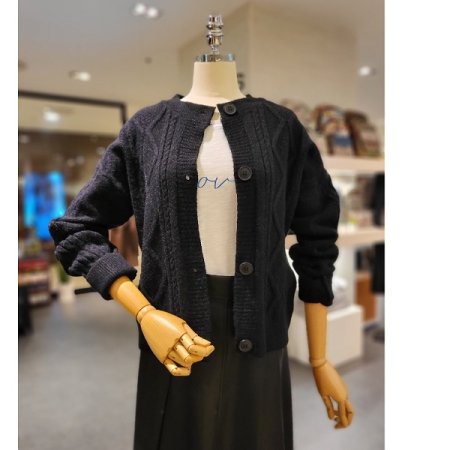 꽈배기 니트 가디건