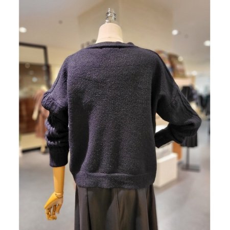 꽈배기 니트 가디건