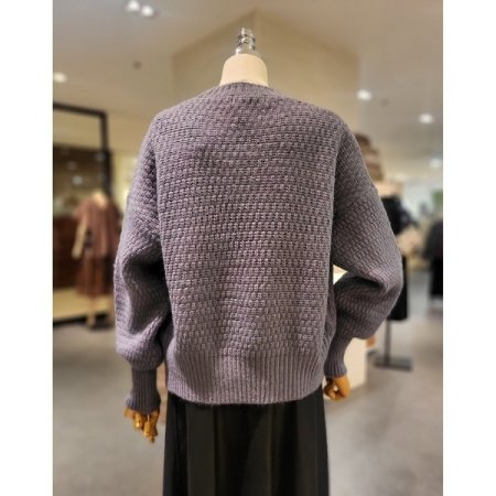 v넥 니트 가디건