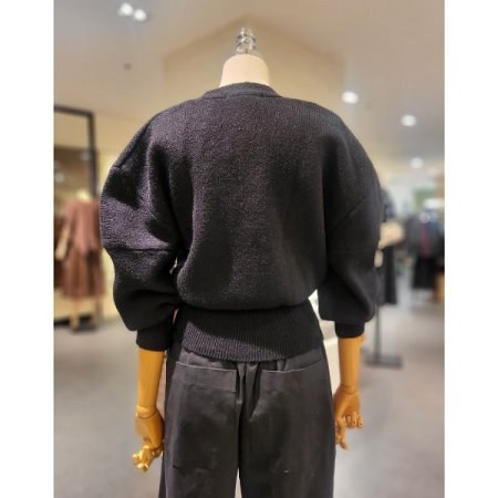 봉소매 니트 가디건