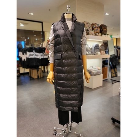 경량 롱 패딩 베스트