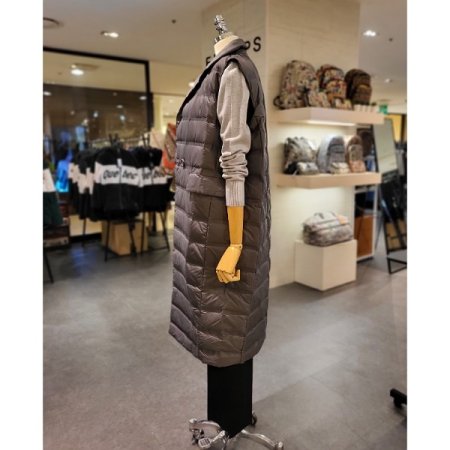 경량 롱 패딩 베스트