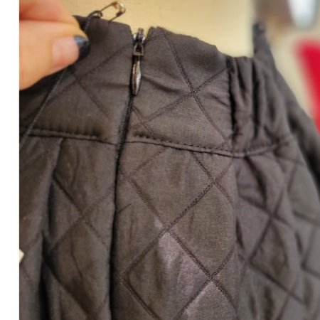 누비 반밴딩 스커트