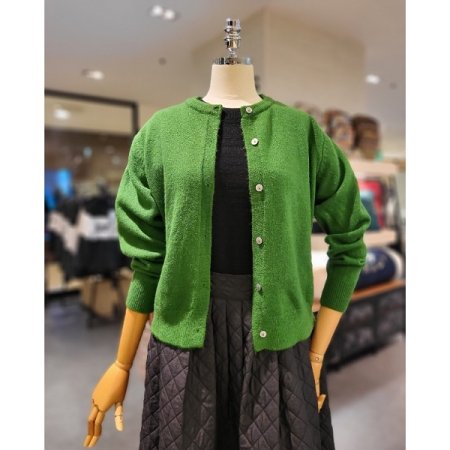 라운드넥 가디건