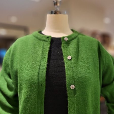 라운드넥 가디건