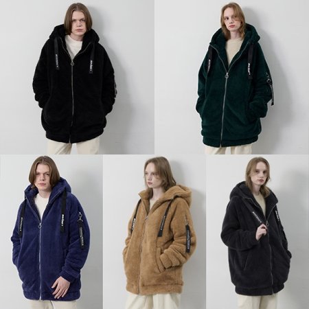 노이즈 쉘파 남여공용 후드집업 테디