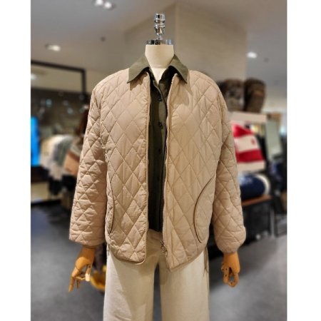 라운드넥 패딩 점퍼