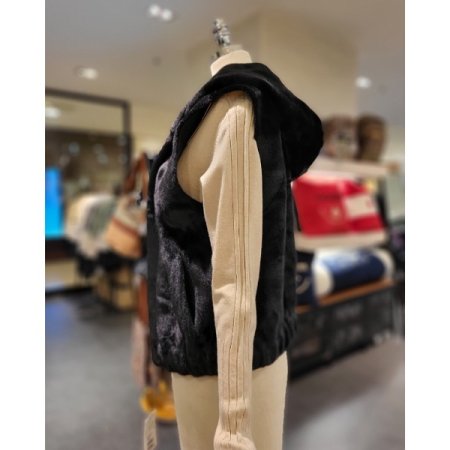 후드 퍼 베스트