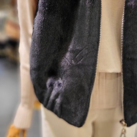 후드 퍼 베스트