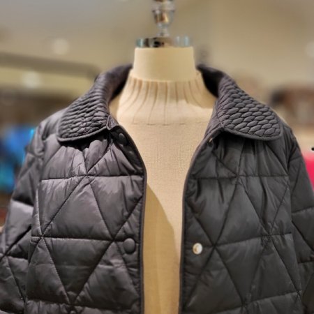 카라 경량 오리털 점퍼