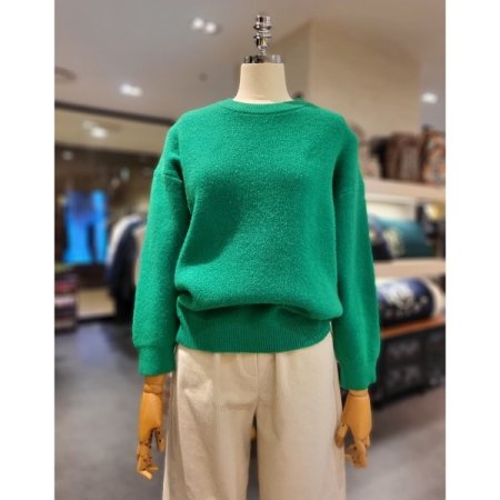 비비드 라운드 니트 티셔츠