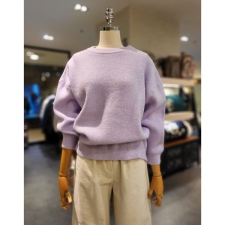 비비드 라운드 니트 티셔츠