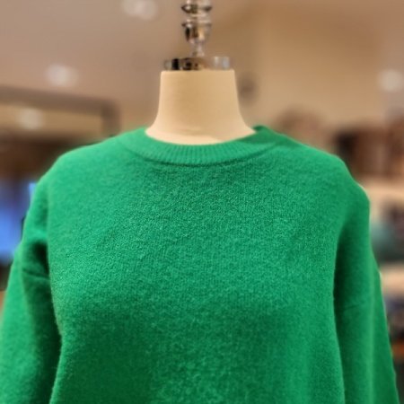 비비드 라운드 니트 티셔츠