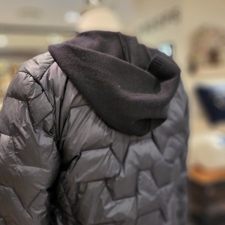 경량 후드 오리털 점퍼