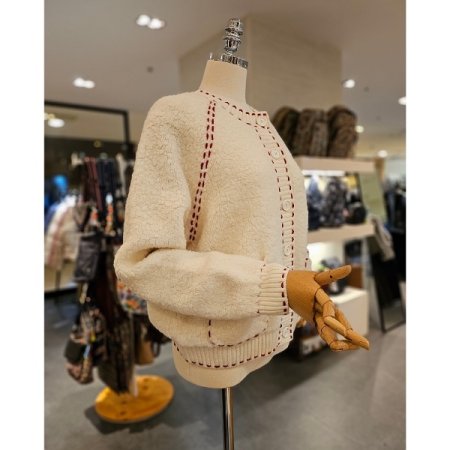 프룹스 양모 스티치 가디건I