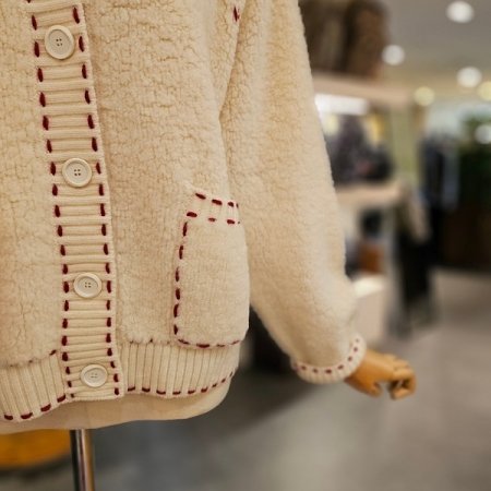 프룹스 양모 스티치 가디건I