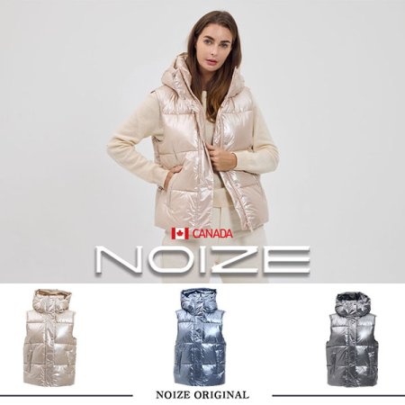노이즈 여성 그로시패딩조끼 마티마