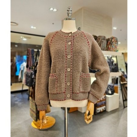 양모 스티치 가디건I