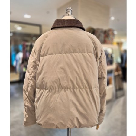 코듀로이 카라 패딩점퍼